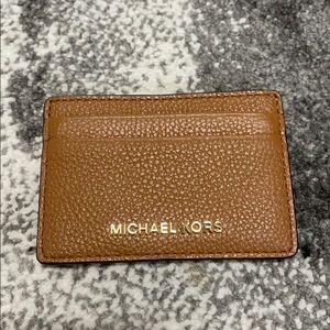 New Michael Kors Leather Card Holder